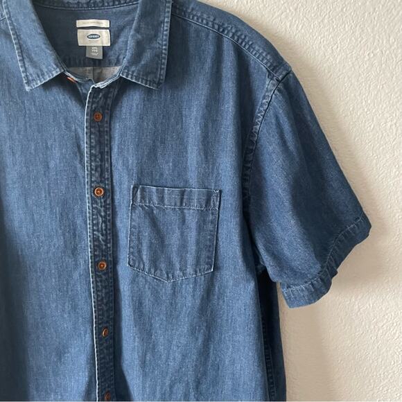 Short Sleeve Button Up Shirt Slim Fit Size XXL - Picture 3 of 7